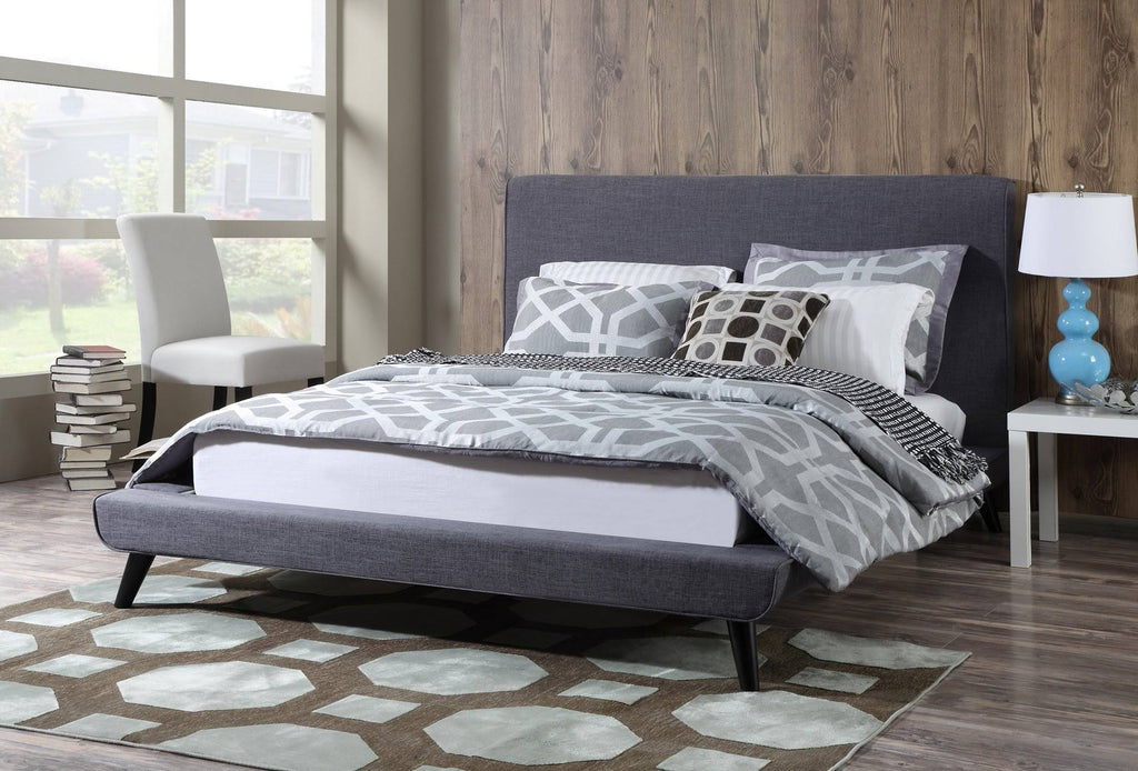 Grey Linen Full Bed N398