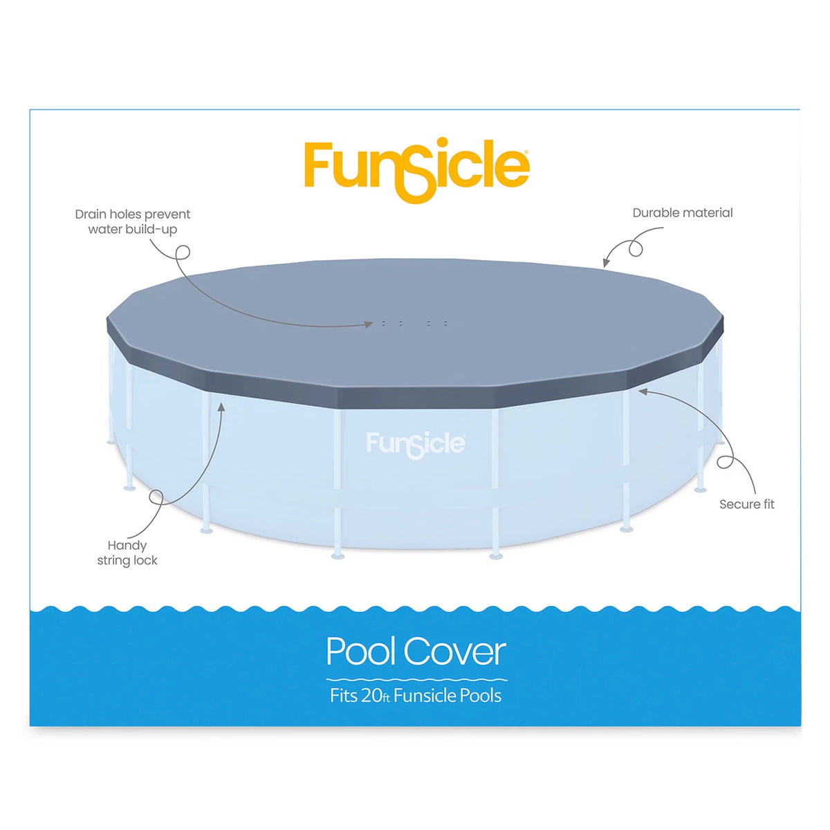16' x 48" Round Frame Pool with Debris Cover L205678