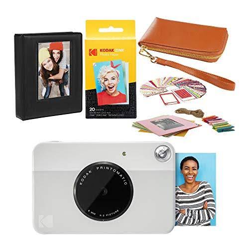 Grey Instant Print Camera Travel Case Bundle H538