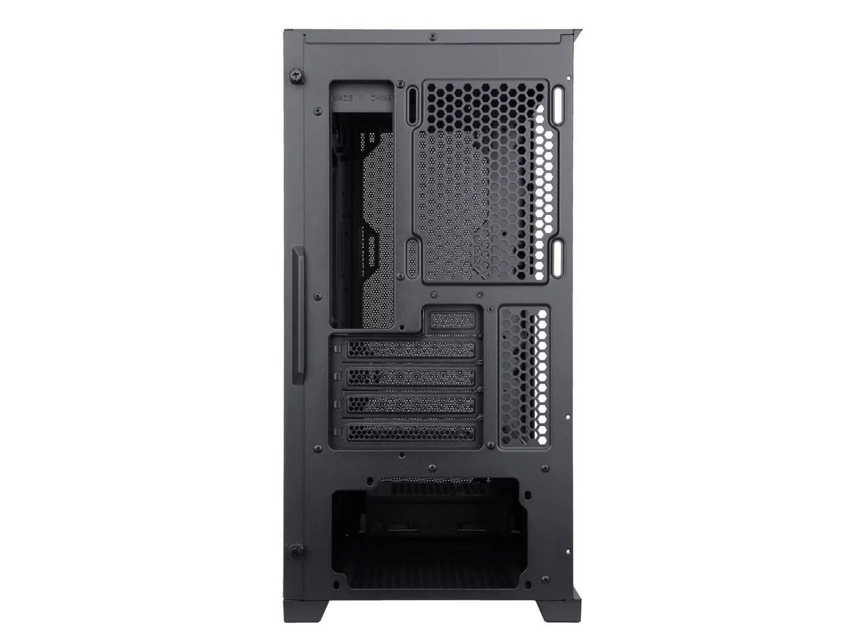 Black Tempered Glass PC Gaming Case with 4 x ARGB Fans U4183
