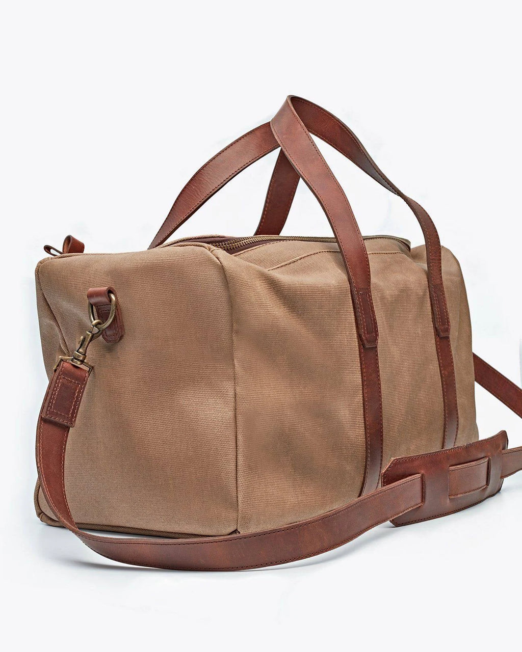 Leather Waxed Canvas Weekender Bag G26561