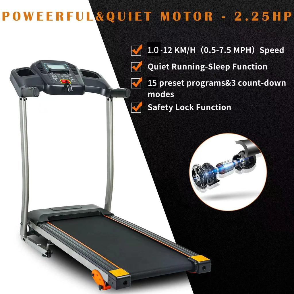 2.5 Hp Folding Treadmill with Incline J720