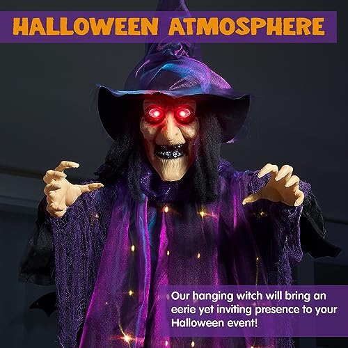 72” Hanging Witch Halloween Decoration I3022