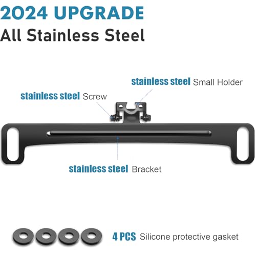 Car Rear View Camera License Plate Bracket Stainless Steel Mount C723617