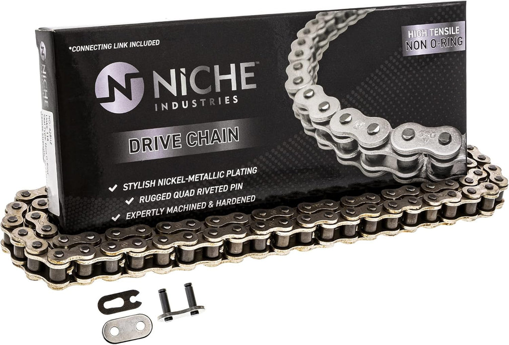 Drive Sprocket Chain Combo Front 14 Rear 45 Tooth 428HZ Standard 120 Links Pack of 2 Q5627