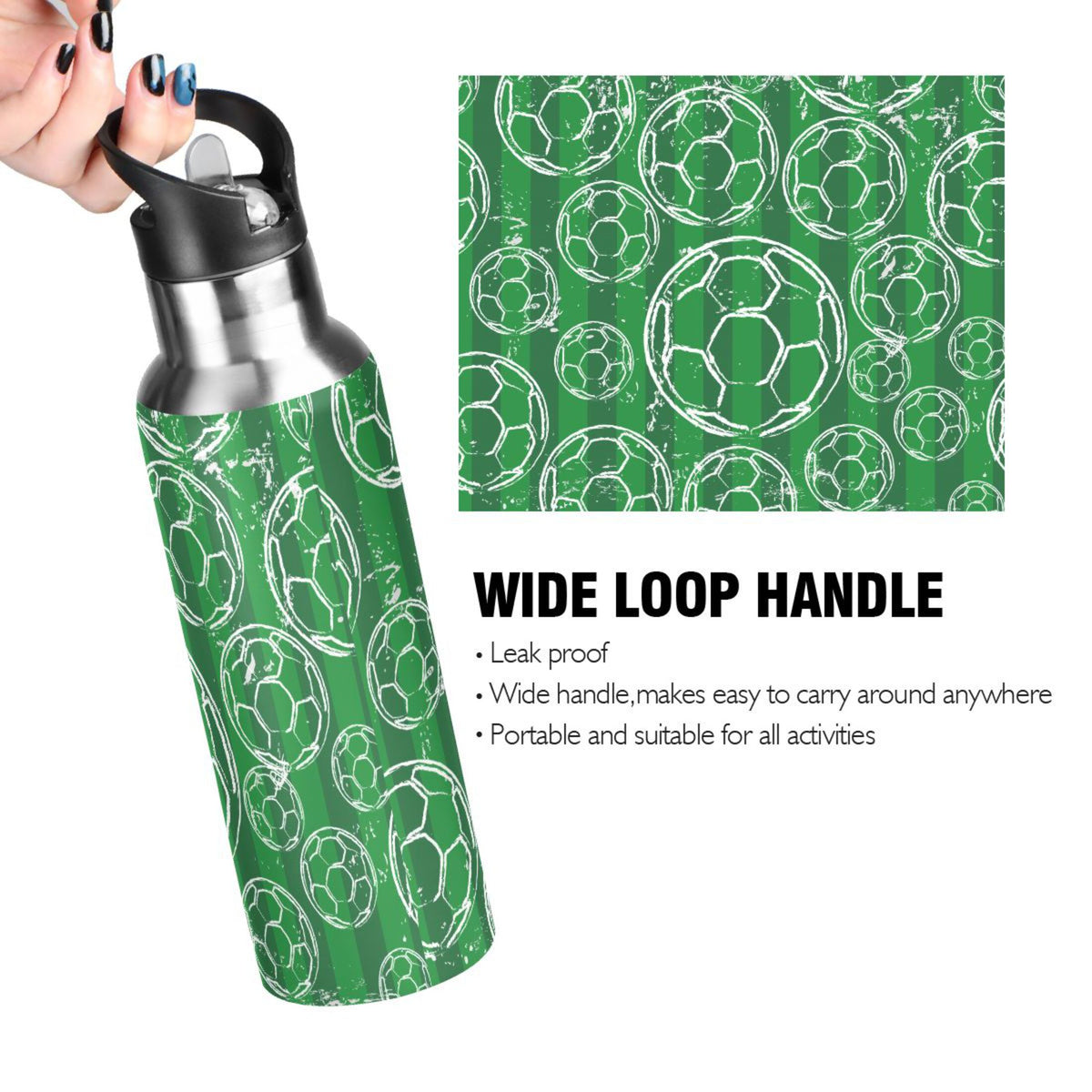 Stainless Steel Insulated Water Bottle with Straw Lid G217788