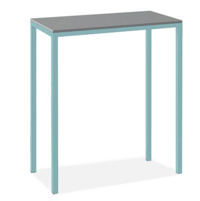 Modern Parsons 4 Person Patio Bar Table, Light Grey Recycled M5286