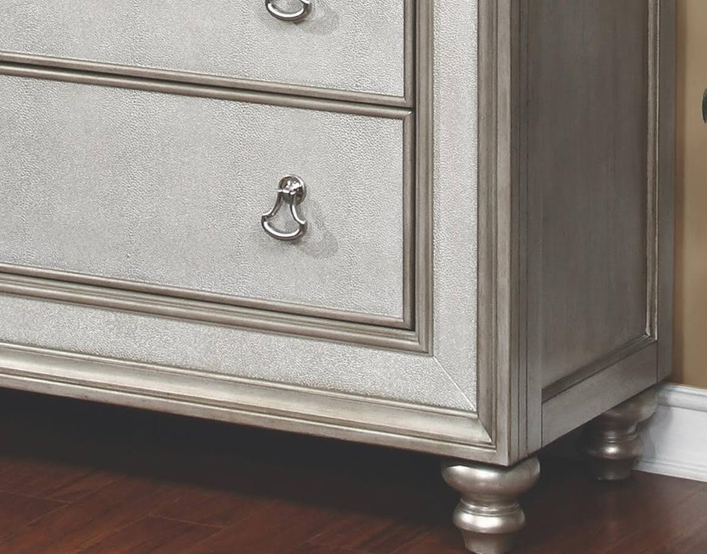 Metallic Platinum Curio Cabinet C725360
