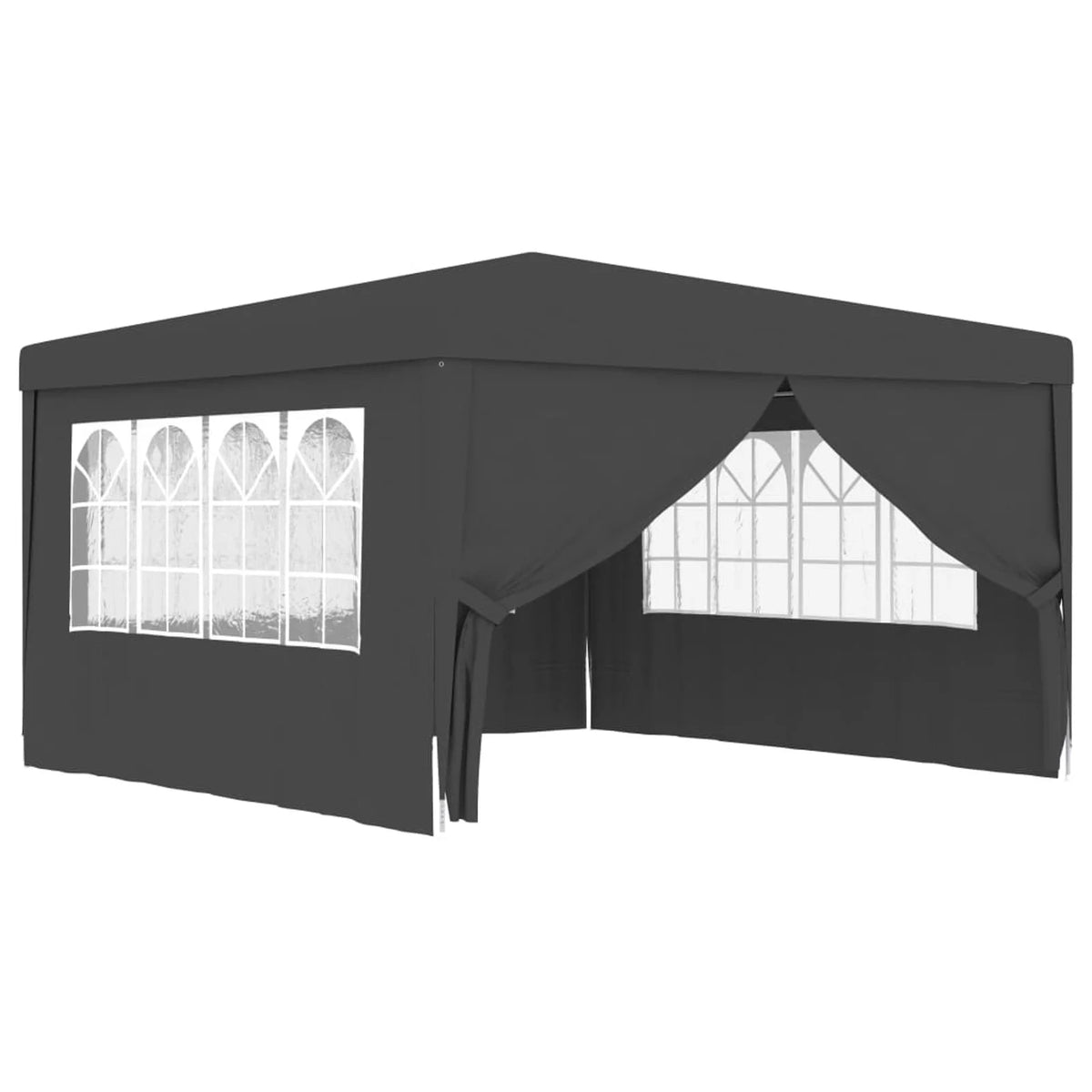 13.1'x13.1' Anthracite Party Tent with Side Walls E44476