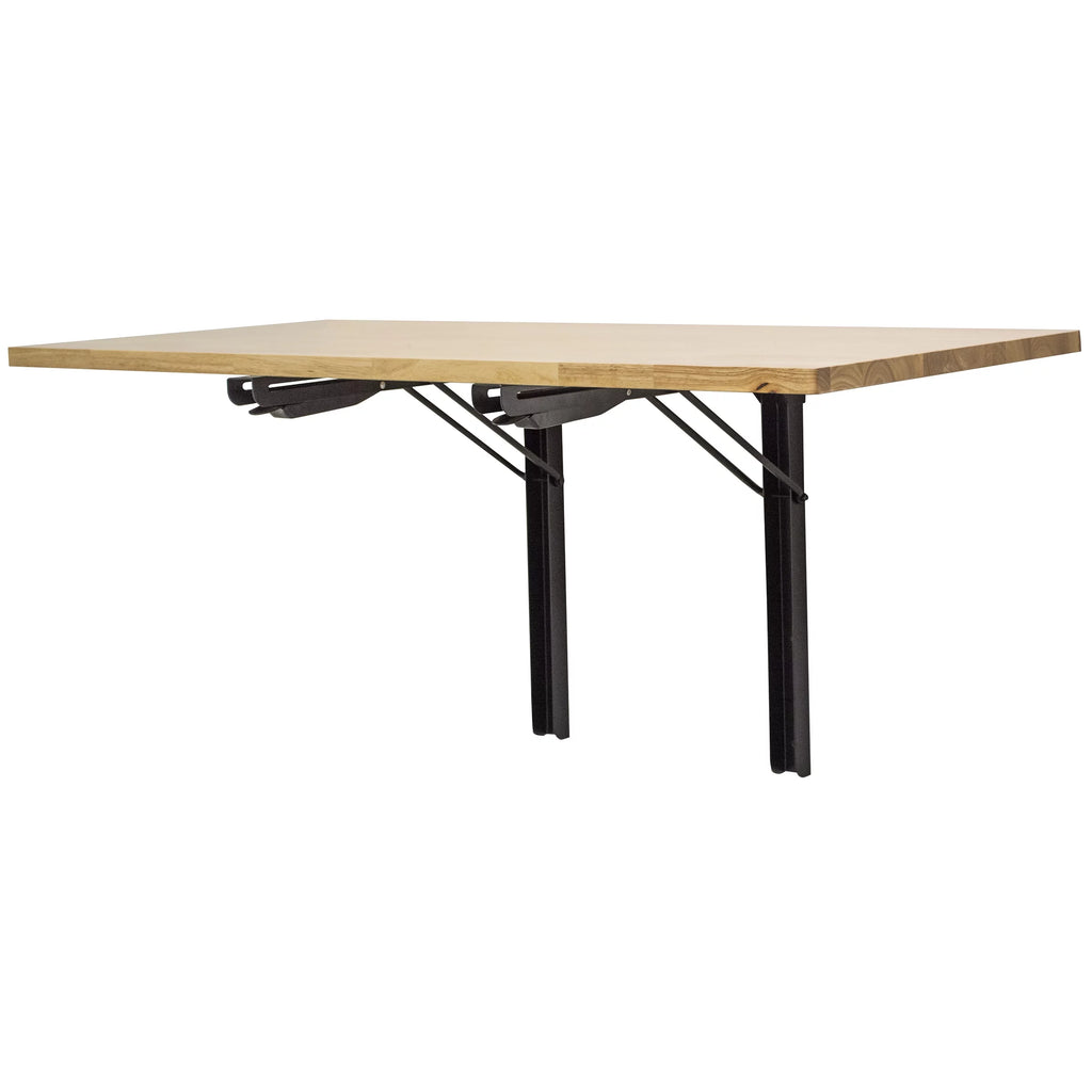 Wall Mounted Folding Steel Hardwood Workbench W942