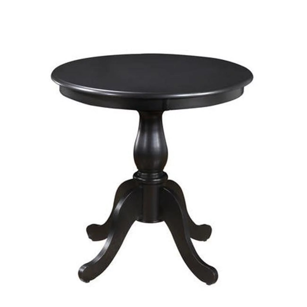 30" Round Pedestal Table in Antique Black C675
