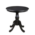 30" Round Pedestal Table in Antique Black C675