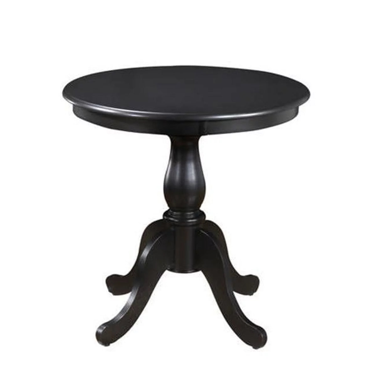 30" Round Pedestal Table in Antique Black C675