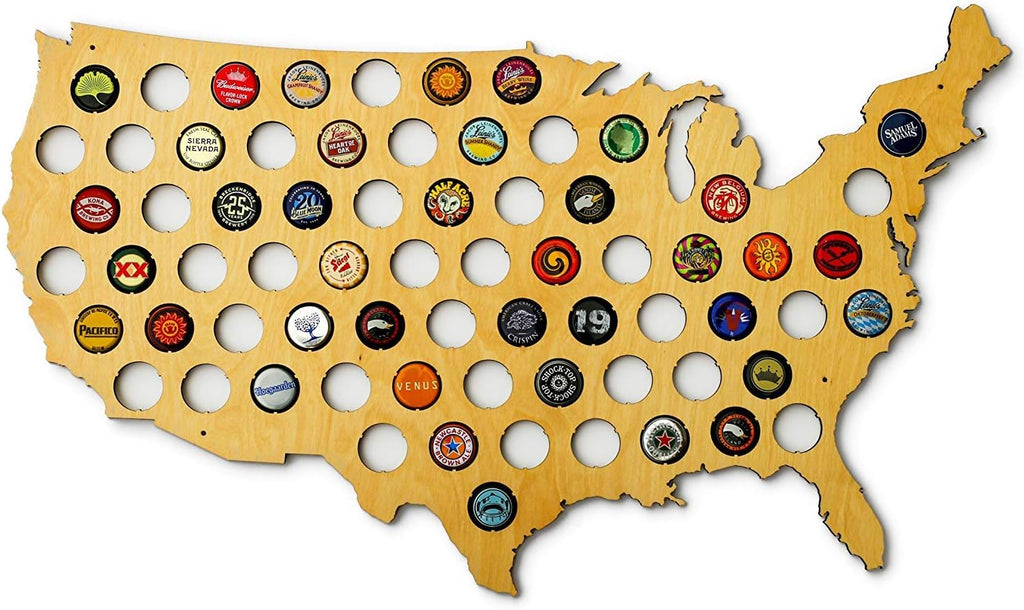 Large Maple Beer Cap Map A44361