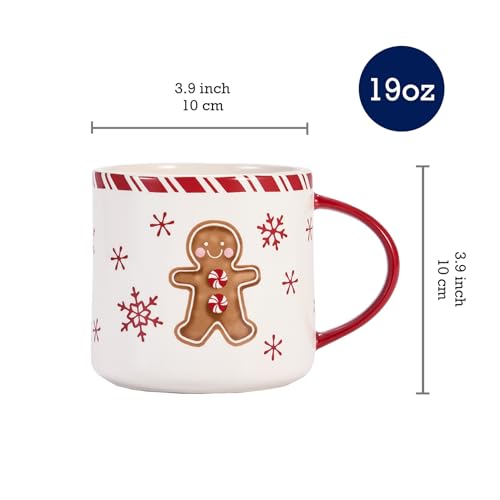 Ceramic Mug Set of 4, 16oz L9171