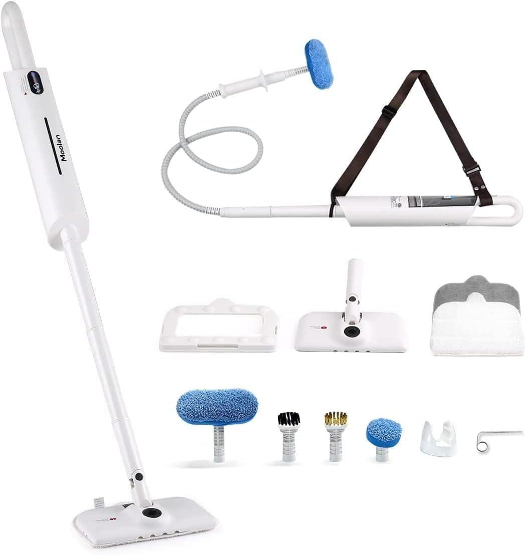 12-in-1 Steam Mop with LCD Temperature Digital Display, Pack of 2 Z171005