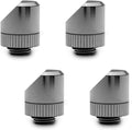 45 Degree Angled Rotary Fitting, Black Nickel, 4-Pack U437