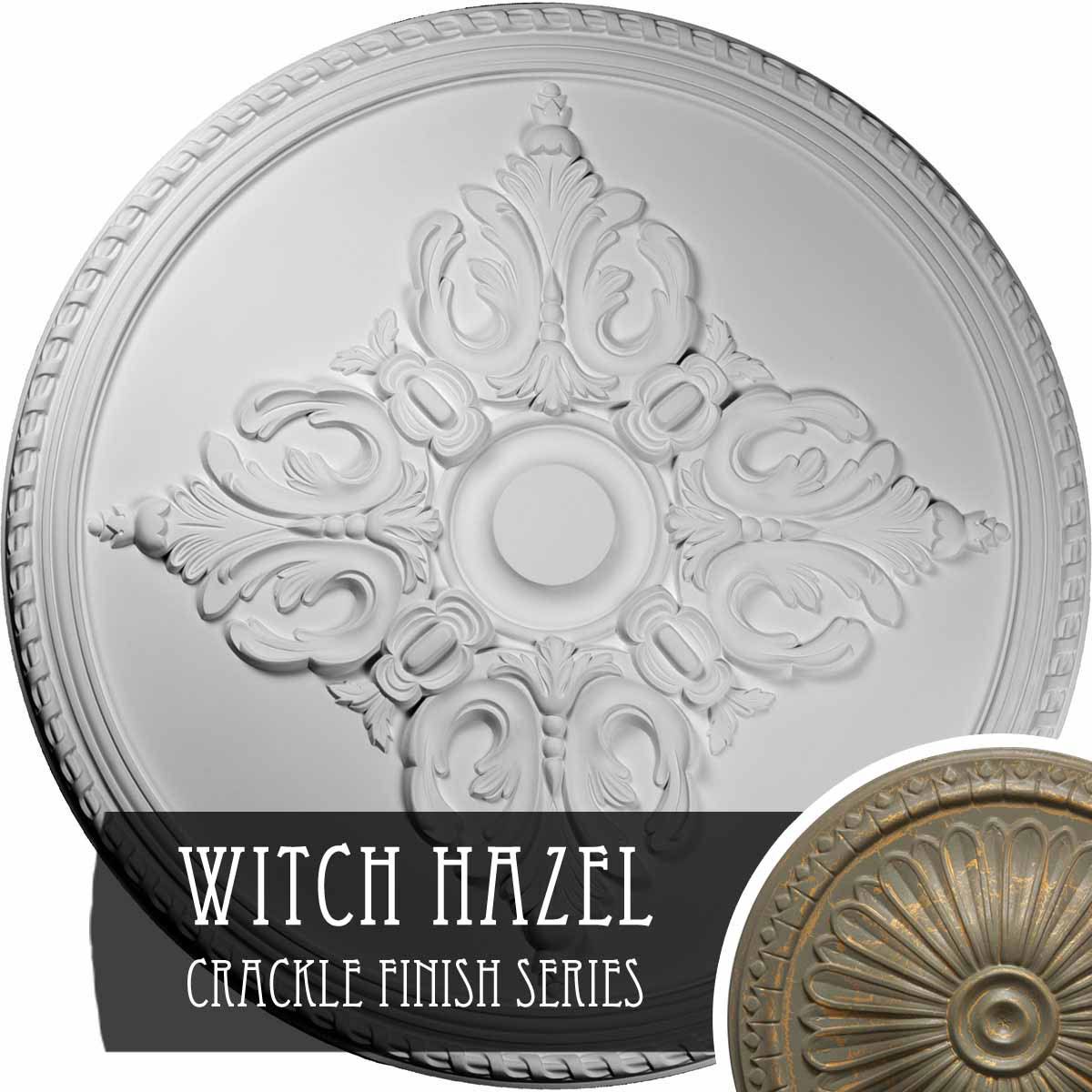 54 1/4x22OD x 2 7/8x22P Hand-Painted Ceiling Medallion X80183