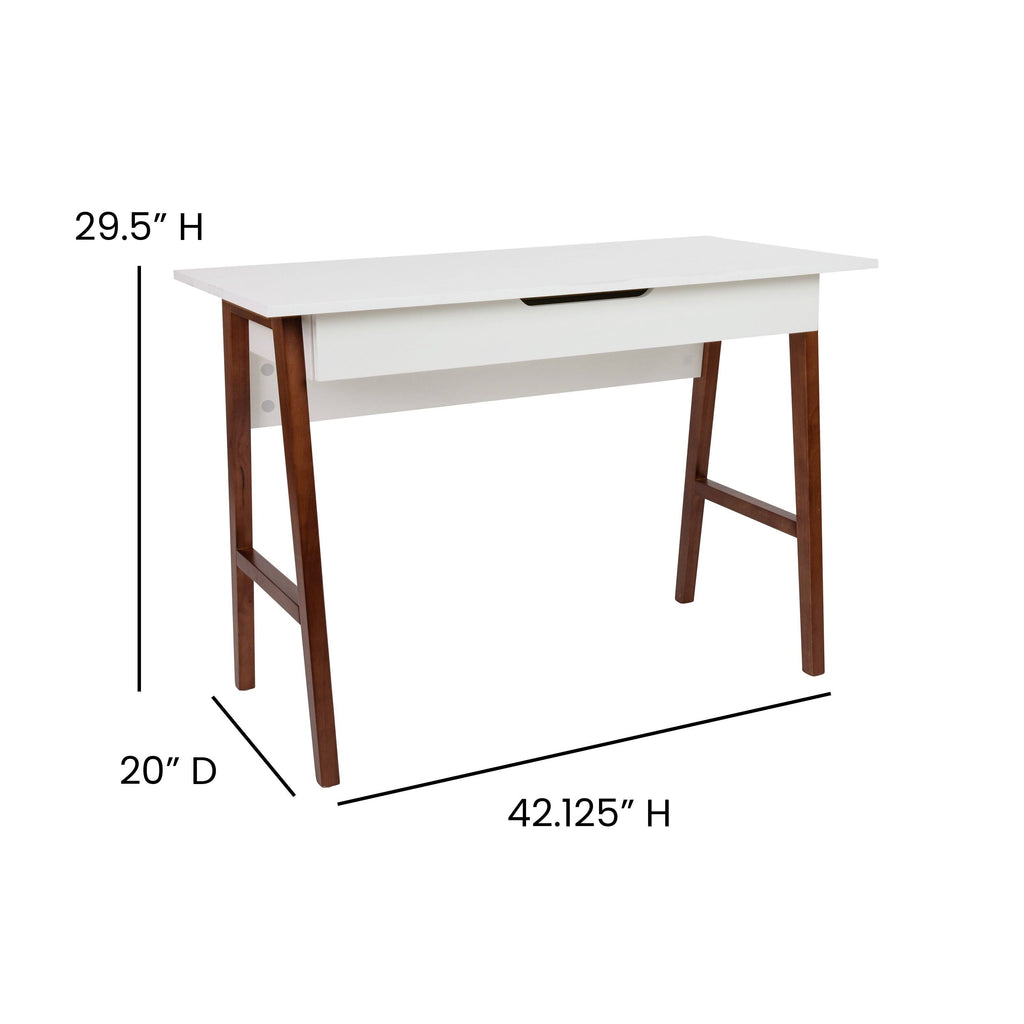 Black Writing Computer Desk with Drawer B382232