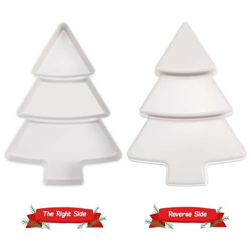 2Pcs Christmas Serving Trays and Platters I4741