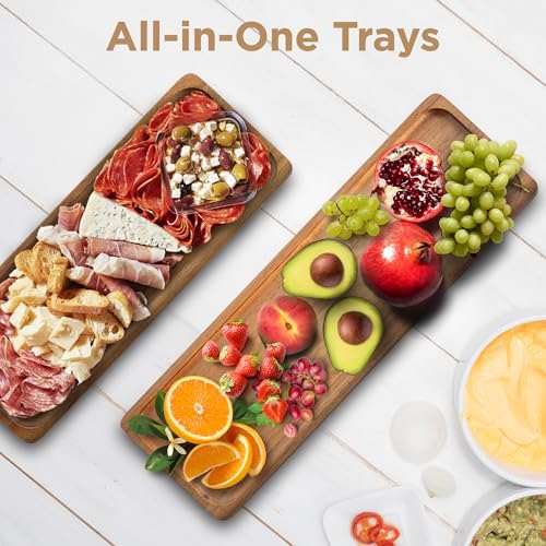 3 Tier Wooden Serving Tray Set of 2 Tongs S361796