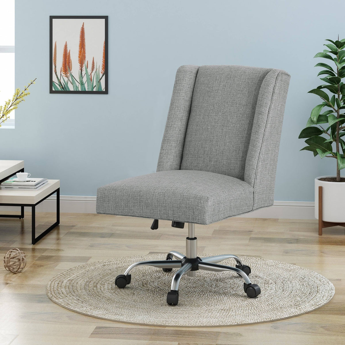 Gray and Chrome Office Chair X240