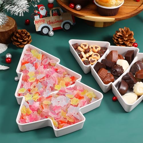 2Pcs Christmas Serving Trays and Platters I4741