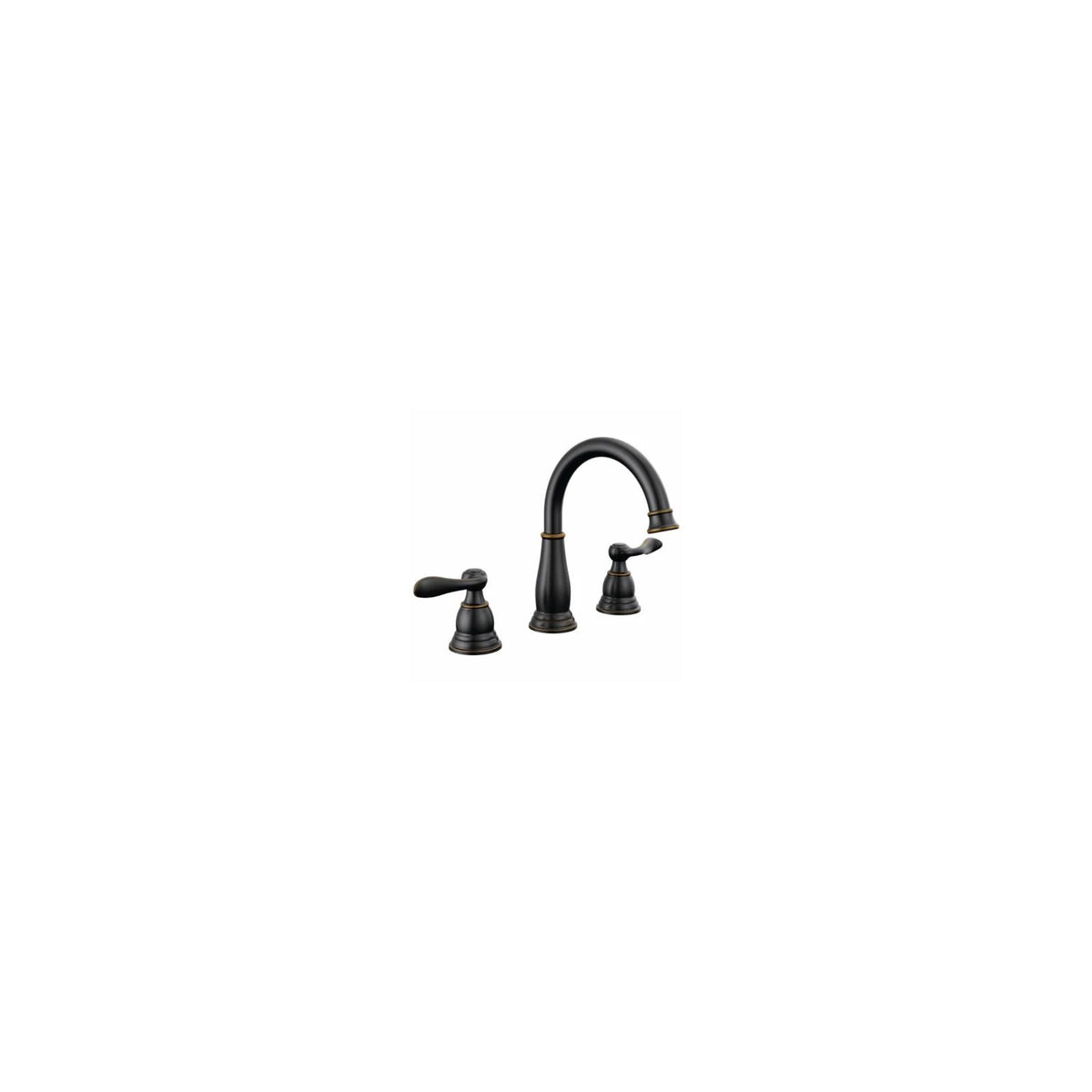 Oil Rubbed Bronze Two Handle Widespread Bathroom Faucet Q358